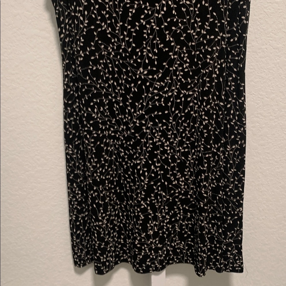 Vintage Ronni Nicole Black Floral Sleeveless Midi Dress - Picture 3 of 7
